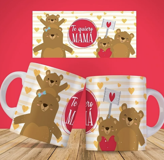16 PLANTILLAS SUBLIMACIÓN TAZAS FELIZ DÍA DE MAMÁ 2022 - 4