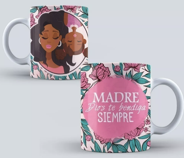 DISEÑOS PLANTILLAS PARA TAZAS DÍA DE LA MADRE SUBLIMACIÓN M1 - 4