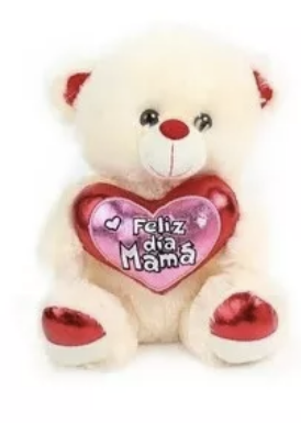 PELUCHE RIQUI OSO FELIZ DÍA MAMÁ 60 CM CON ENVOLTURA ESPECIAL - 3
