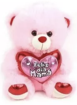 PELUCHE RIQUI OSO FELIZ DÍA MAMÁ 60 CM CON ENVOLTURA ESPECIAL - 4