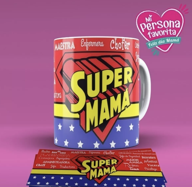 DISEÑOS PLANTILLAS PARA TAZAS DÍA DE LA MADRE SUBLIMACIÓN M7 - 1