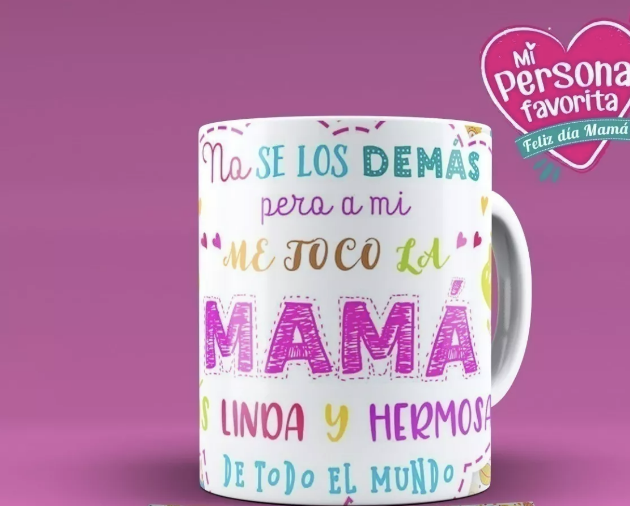 DISEÑOS PLANTILLAS PARA TAZAS DÍA DE LA MADRE SUBLIMACIÓN M7 - 3