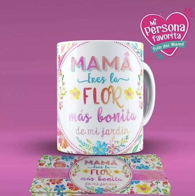 DISEÑOS PLANTILLAS PARA TAZAS DÍA DE LA MADRE SUBLIMACIÓN M7 - 4