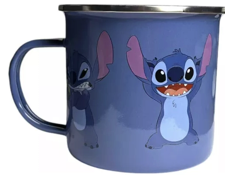 TAZÓN METÁLICO ENLOZADO 460ML DISNEY STITCH - 2