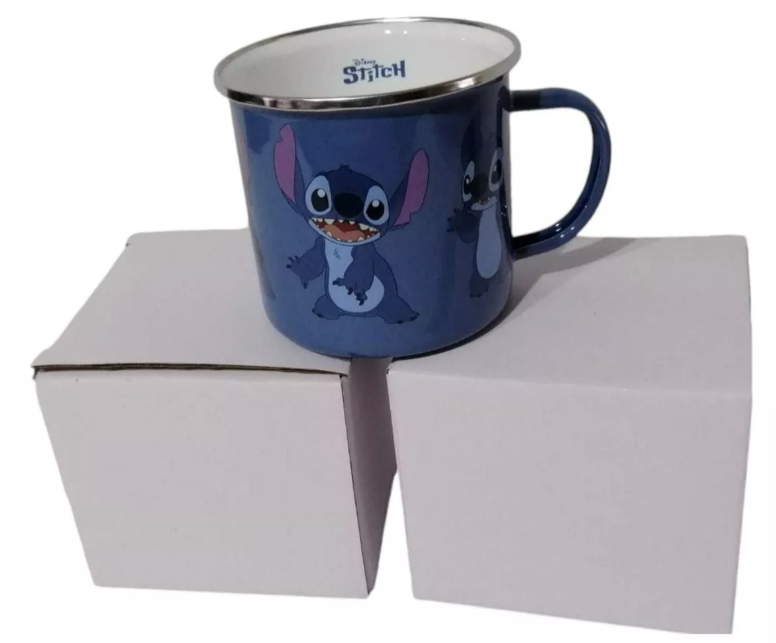 TAZÓN METÁLICO ENLOZADO 460ML DISNEY STITCH - 4