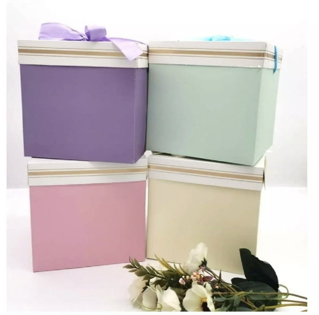 CAJA DE REGALO PLEGABLE PASTEL COTILLÓN ACTIVARTE MENTA - 1