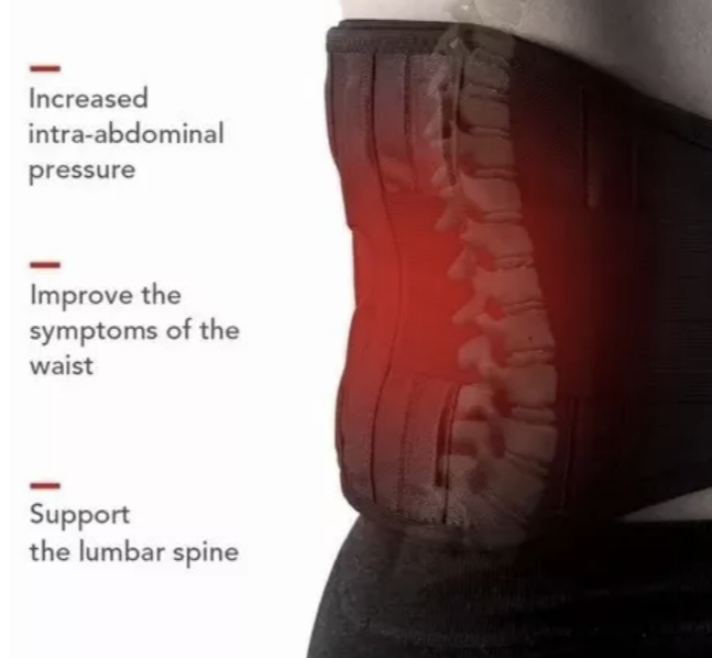 FAJA LUMBAR ALIVIA DOLOR DE ESPALDA(CON PLACA DE ACERO) XL - 2