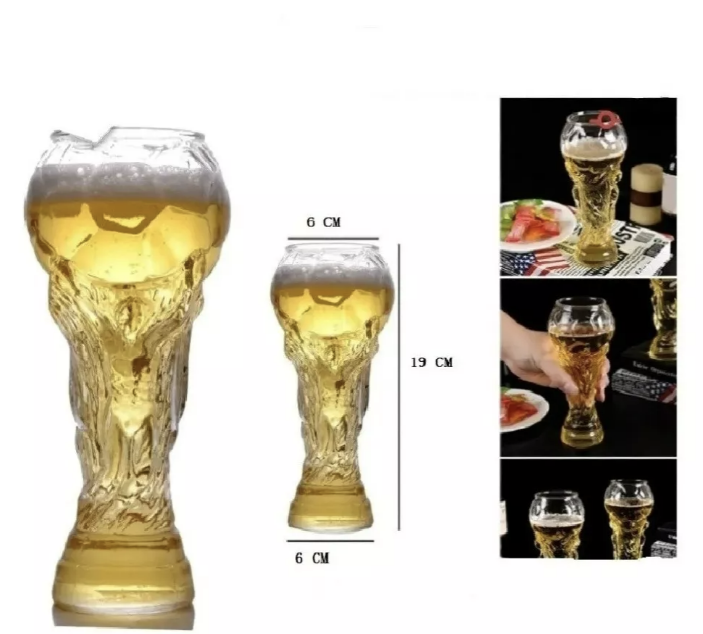VASO COPA CERVECERO EN FORMA DE TROFEO DIA DEL PADRE 400ML. - 4
