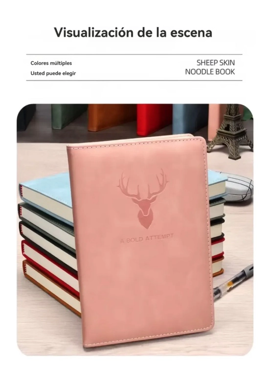 Cuaderno Universitario Rosa - 4