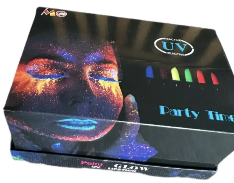 6 X LÁPIZ LABIAL COLORES FLÚOR GLOW UV - 3