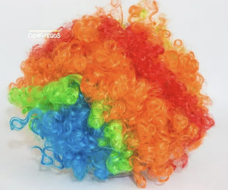 PELUCA PAYASO RIQUI MULTICOLOR - 3