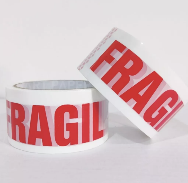 PACK 2 CINTAS RIQUI FRAGIL CINTA EMBALAJE CART PAPER - 1