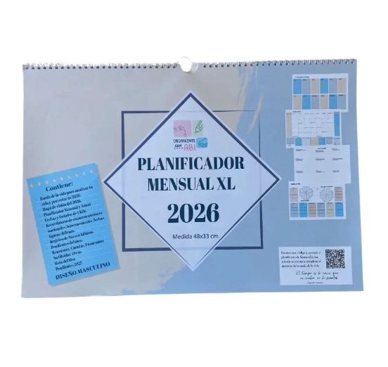 Planificador Mensual Tamaño Xl - 1