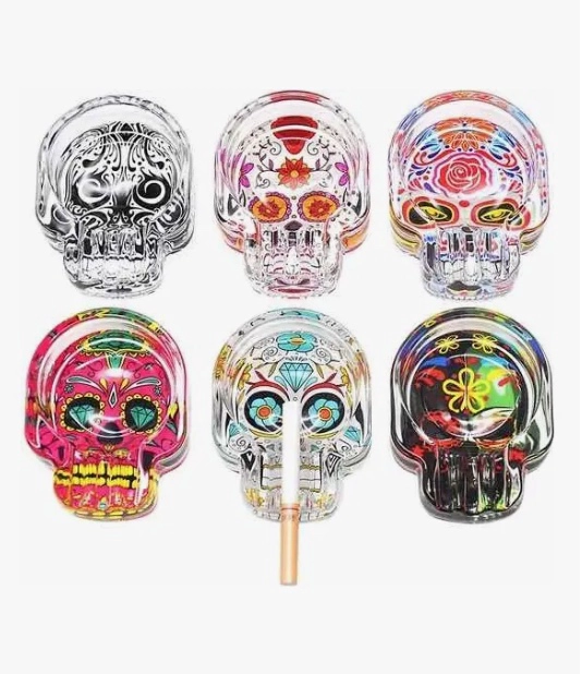 Pack De 6 Cenicero Con Diseño De Calavera - 7