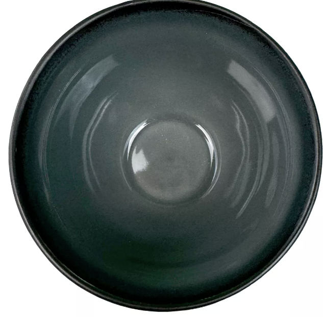 POCILLO BOWL CUENCO DE CERÁMICA REDONDO NEGRO 9.9X6.5CM X6 - 4