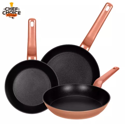 SET SARTENES ANTIADHERENTES ALUMINIO 3 PIEZAS - 8