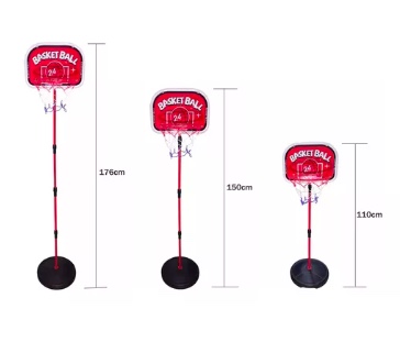 SOPORTE RIQUI BALONCESTO ALTURA AJUSTABLE NIÑOS + BALÓN + INFLADOR - 5