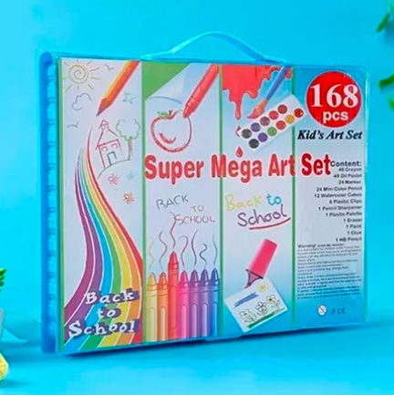SET RIQUI MEGA ARTE MALETA 168 PIEZAS - 6