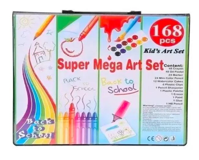 SET RIQUI MEGA ARTE MALETA DE 168 PIEZAS - 4