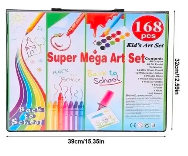 SET RIQUI MEGA ARTE MALETA DE 168 PIEZAS - 7