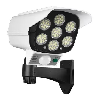 FOCO RIQUI SOLAR SIMULA CAMARA SEGURIDAD BLANCO - 3