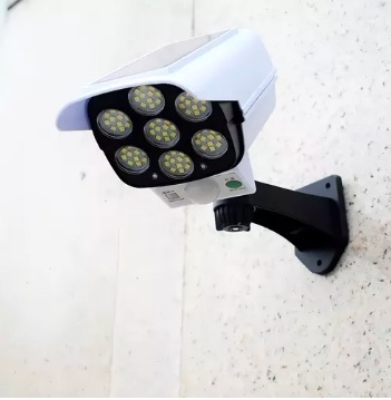 FOCO RIQUI SOLAR SIMULA CAMARA SEGURIDAD BLANCO - 4