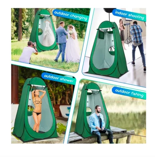 CARPA CASETA VESTIDOR 2P UV + DUCHA 40 L + BAÑO PORTÁTIL - 7