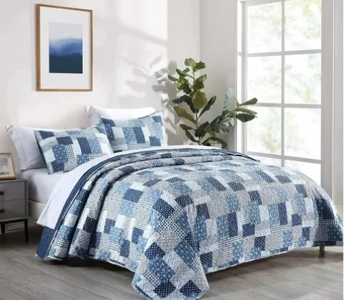 CUBRECAMA QUILT REVERSIBLE KING - 1
