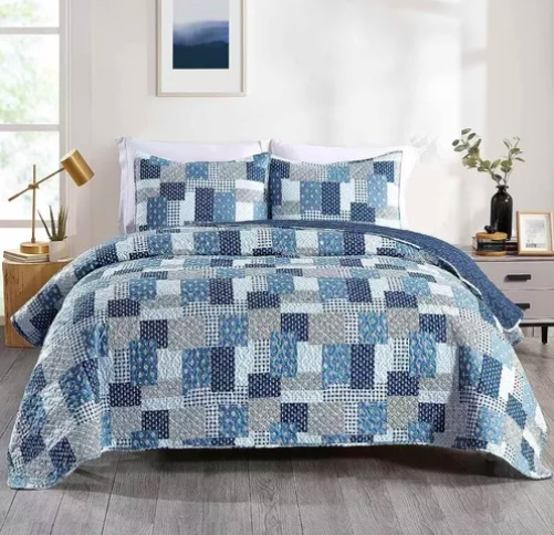 CUBRECAMA QUILT REVERSIBLE KING - 4