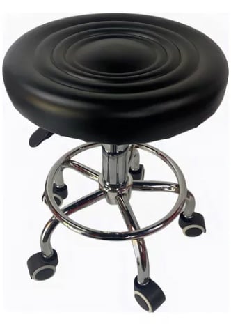 SILLA TABURETE GIRATORIO 5 RUEDAS - 3