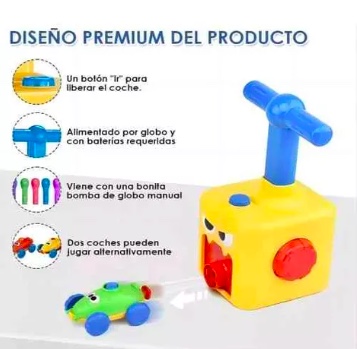 BOMBÍN LANZADOR AUTO RIQUI INFLADOR GLOBO SIN BPA NIÑO PATO SY646B-12 - 7