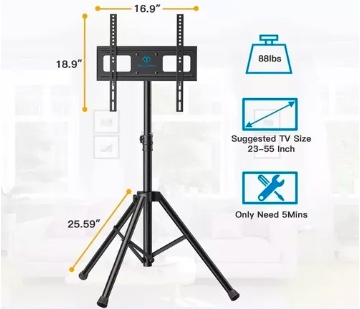 BASE TRÍPODE PEDESTAL TV 32 A 55 PULGADAS - 7