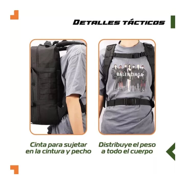 MOCHILA TACTICA MILITAR - 3