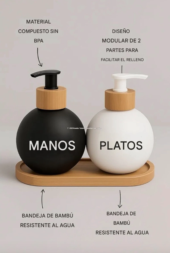 2 Dispensadores +bandeja - 3