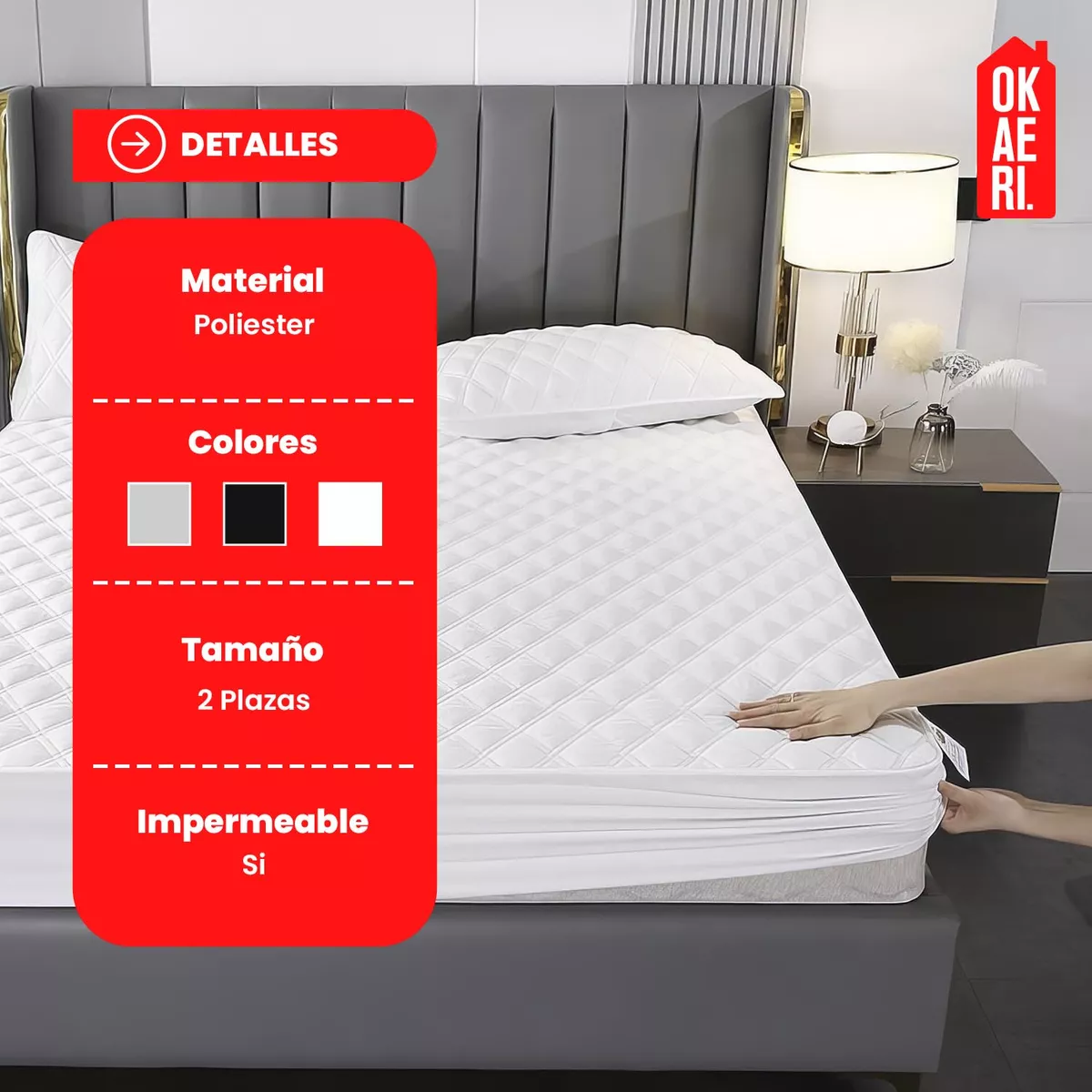CUBRE COLCHON IMPERMEABLE - 2
