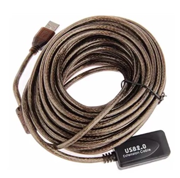 EXTENSION CABLE USB ACTIVO 10 METROS BLINDADO - 1