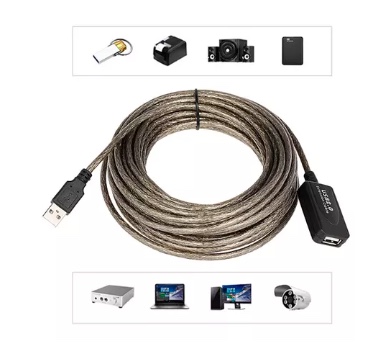 EXTENSION CABLE USB ACTIVO 10 METROS BLINDADO - 2