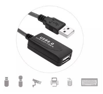EXTENSION CABLE USB ACTIVO 10 METROS BLINDADO - 3