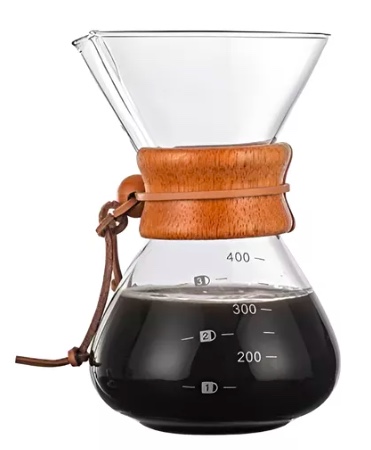 CAFETERA CHEMEX MADERA CON FILTRO DE ACERO INOXIDABLE - 5
