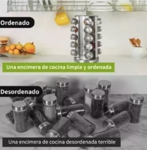 ESPECIEROS METALICO GIRATORIO 20 FRASCOS - 3