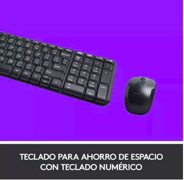 KIT DE TECLADO Y MOUSE INALÁMBRICO IDIOMA INGLÉS - 2