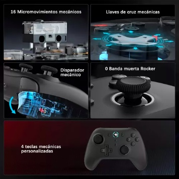 HOSO GA01A CONTROL PARA NINTENDO SWITCH INALÁMBRICO - 3