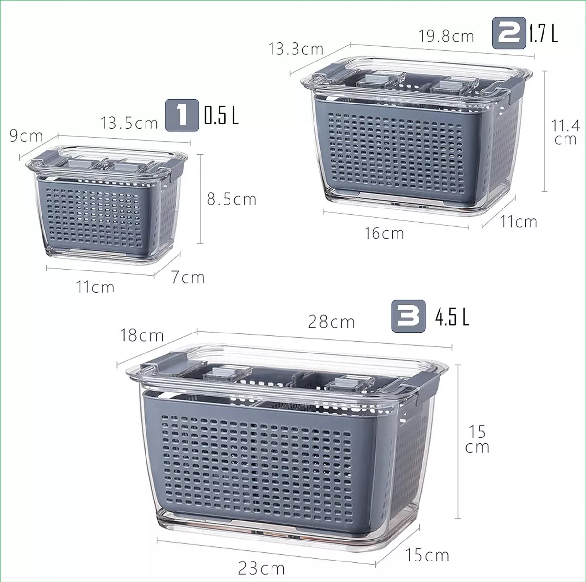 ORGANIZADOR REFRIGERADOR COCINA - 3