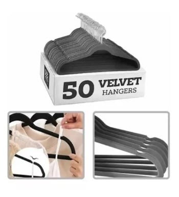 PACK 50 UNID. COLGADOR ROPA - 1
