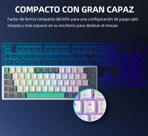 TECLADO MECÁNICO BLUETOOTH ESPAÑOL - 4