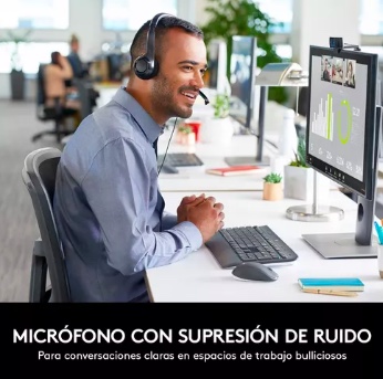 AUDIFONO CON MICROFONO USB LOGITECH - 2