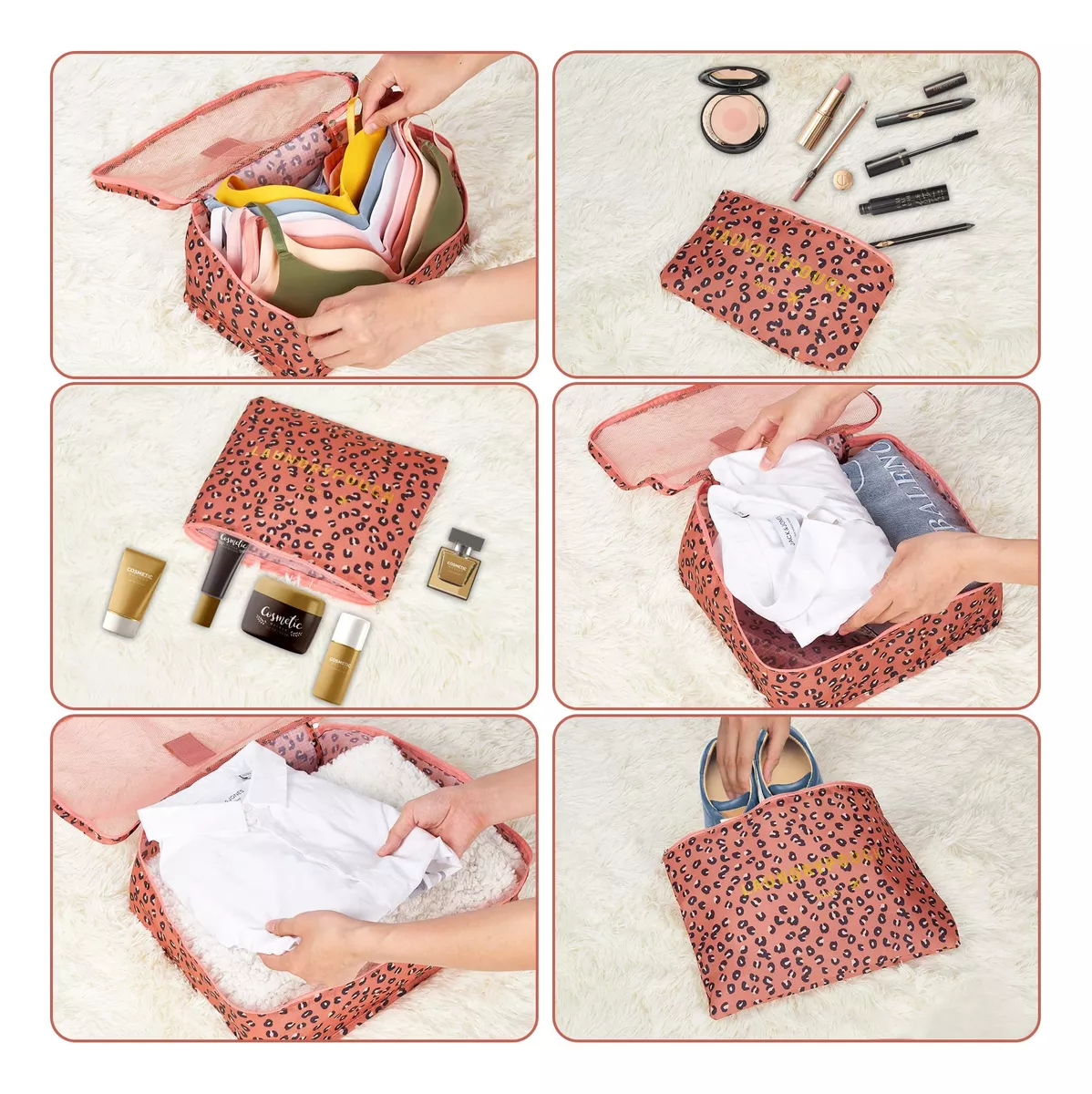 BOLSA ORGANIZADOR MALETA EQUIPAJE VIAJE IMPERMEABLE SET 6 PK - 5