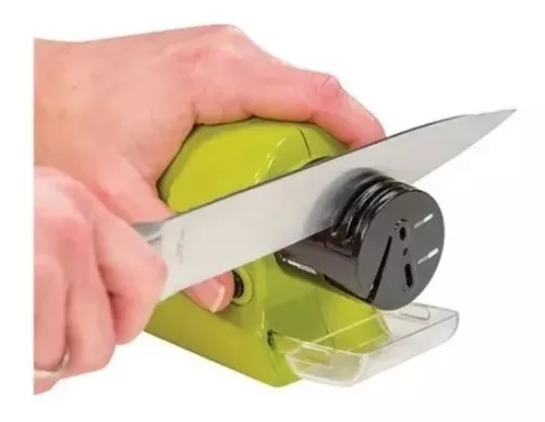 AFILADOR CUCHILLOS TIJERAS ELÉCTRICO A PILAS - 1