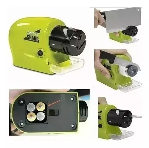 AFILADOR CUCHILLOS TIJERAS ELÉCTRICO A PILAS - 4