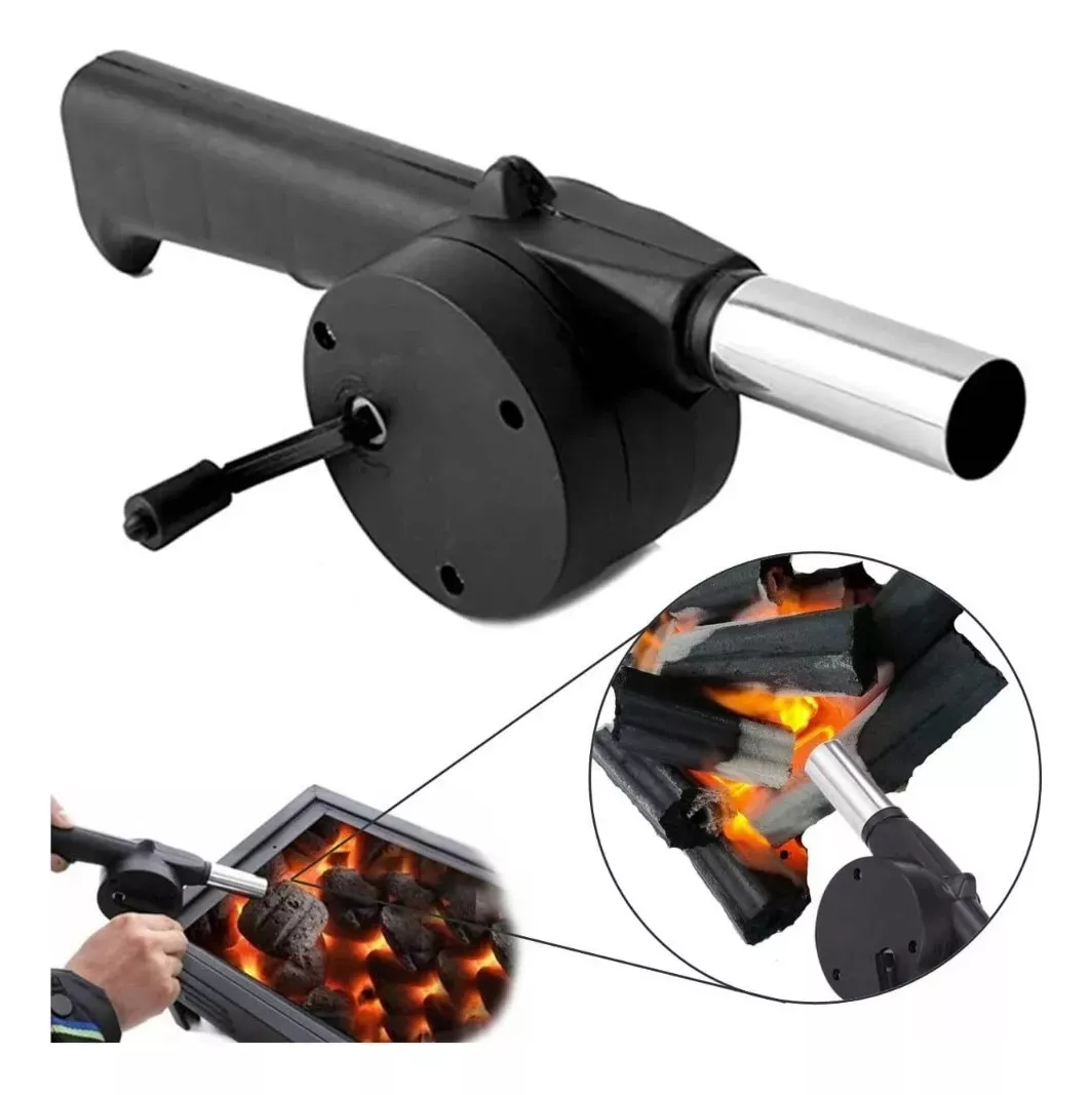 SOPLADOR DE PARRILLA MANUAL INICIADOR DE FUEGO CARBON ASADO - 1